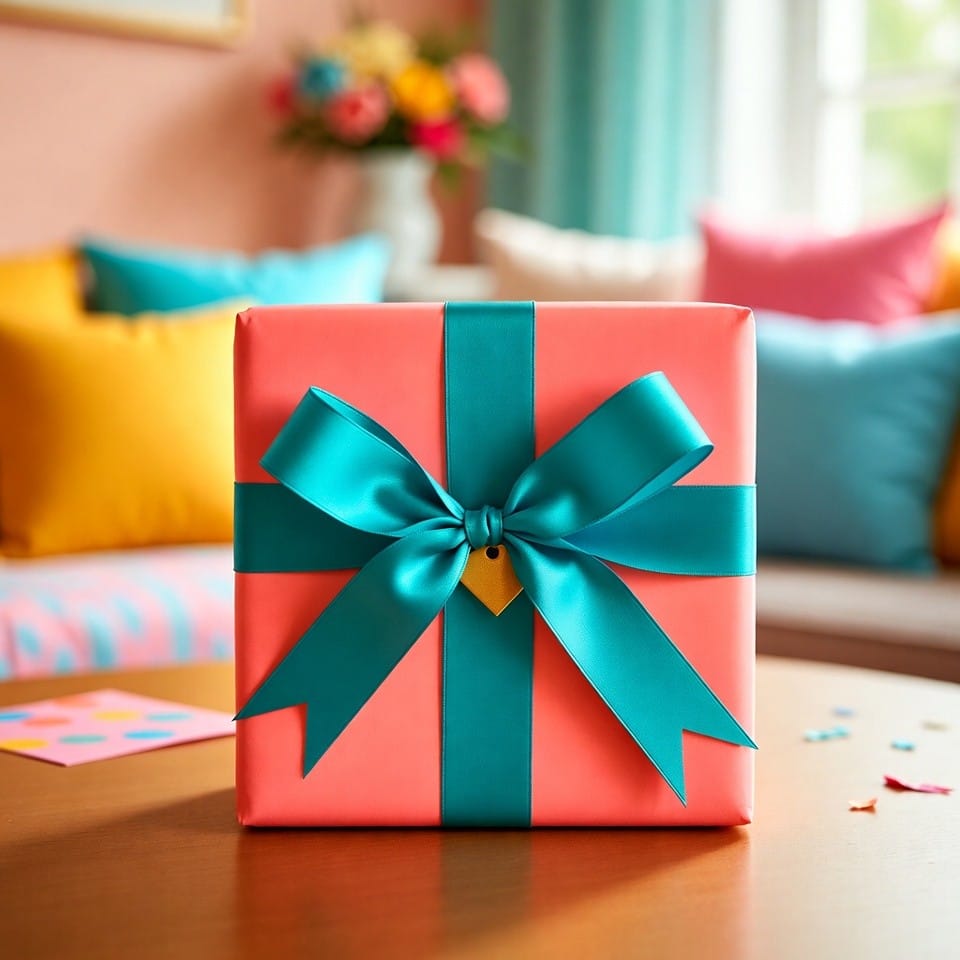 Beautifully wrapped gift boxes