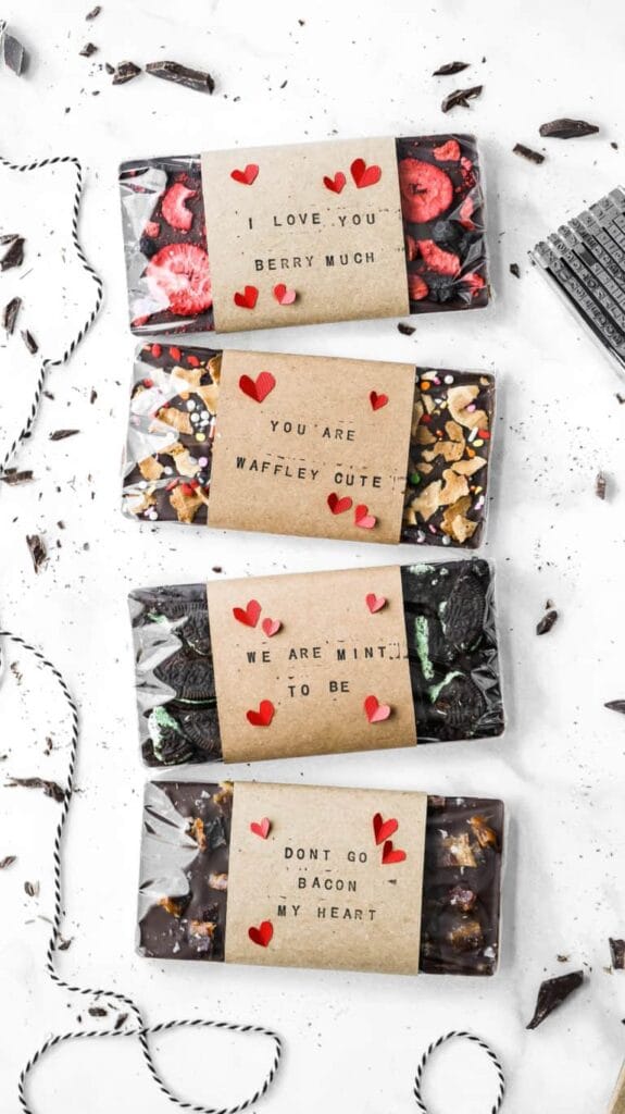 DIY personalized chocolate bars