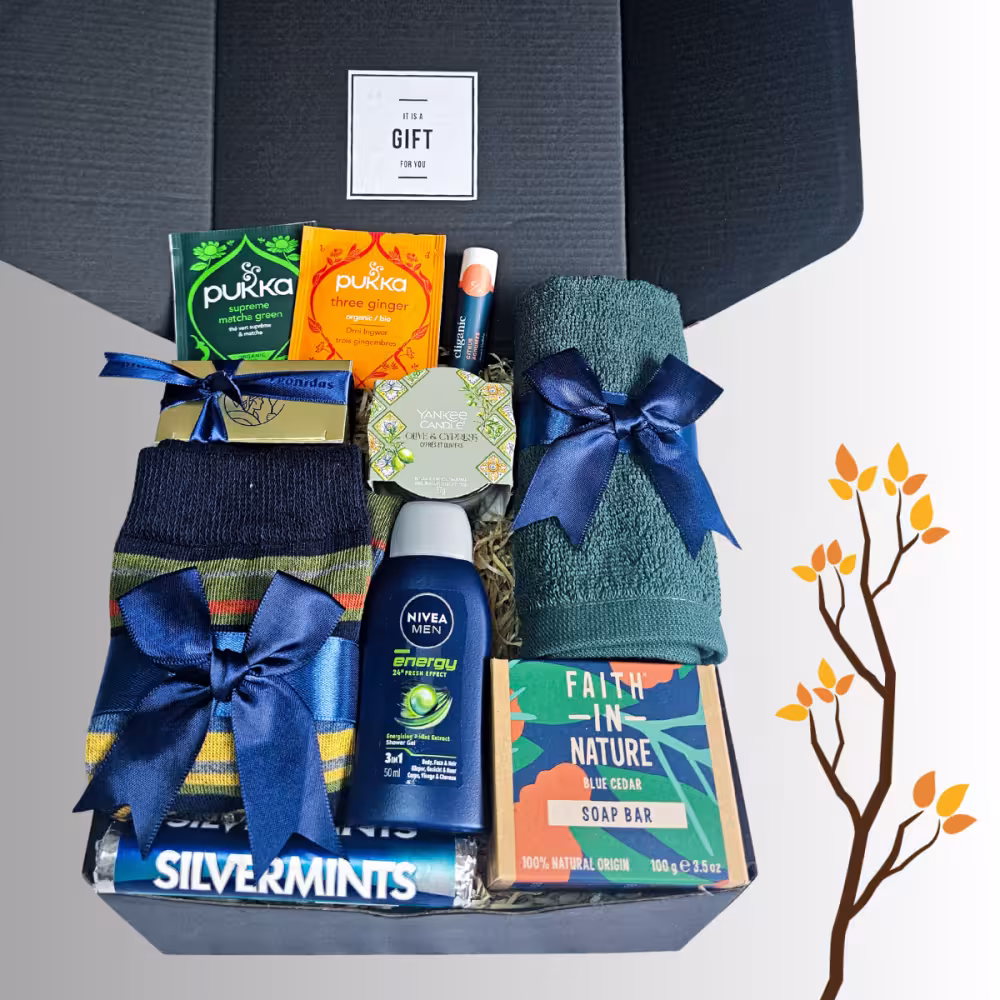 self care gift basket for men